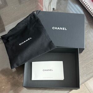 CHANEL Black Dust Bag and Box Set